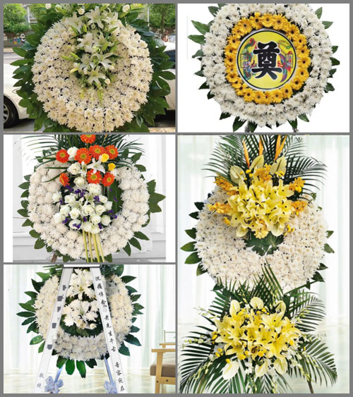湖北咸宁市赤壁市官塘驿镇龙凤山村花圈速递